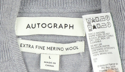 Marks and Spencer Men’s Grey Wool Pullover Jumper L