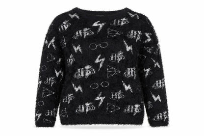 Womens UK Size S Harry Potter Black Pullover Jumper