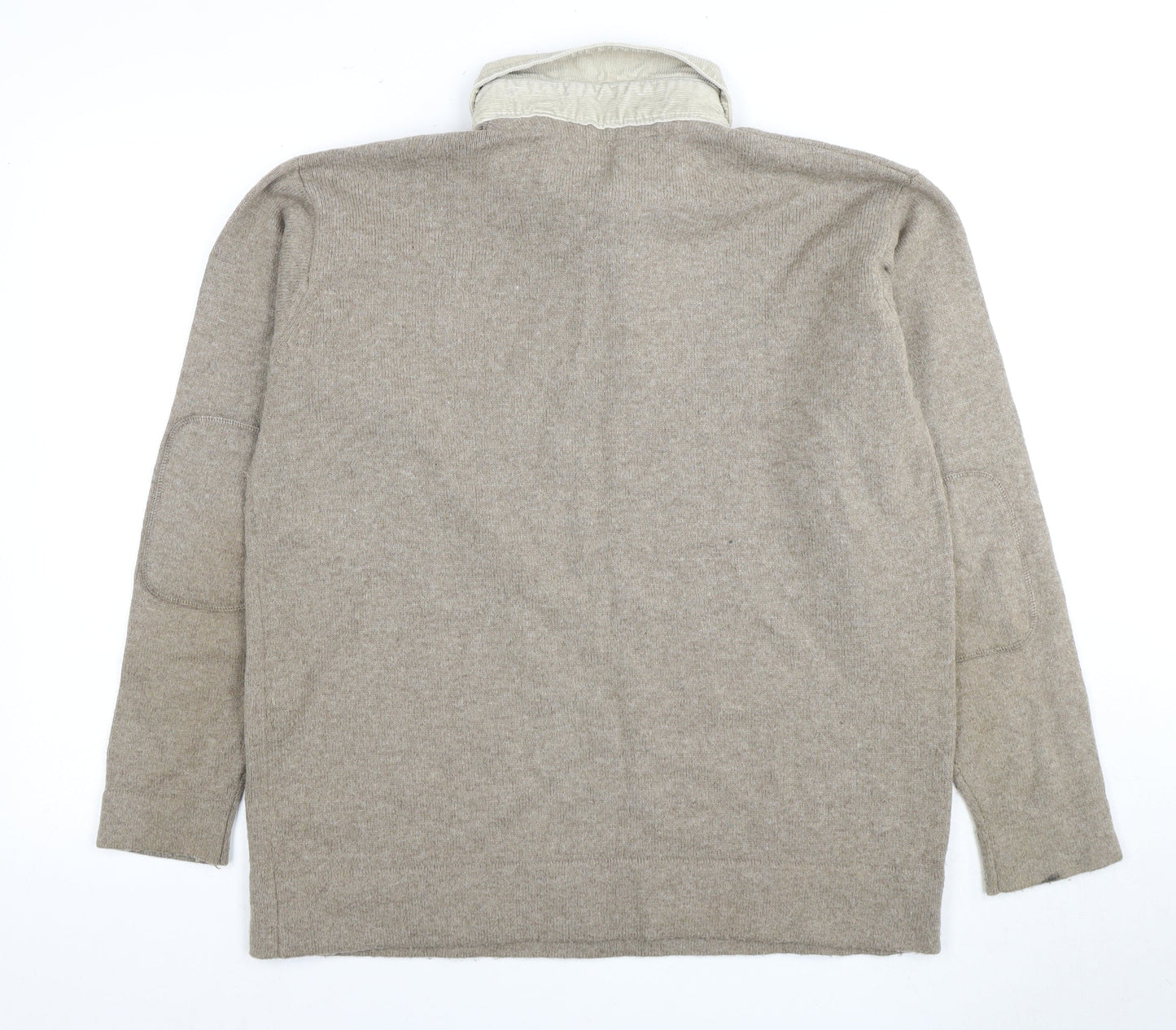 Marks and Spencer Beige Men's L Collared Pullover