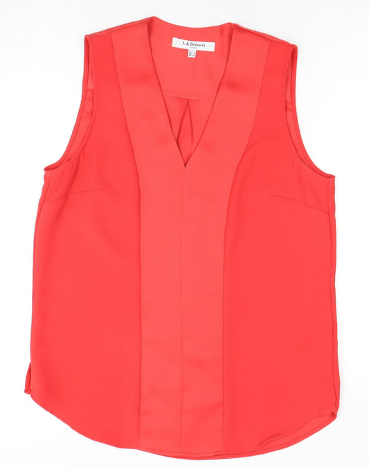Womens UK Size 12 L.K. Bennett Red Tunic Blouse
