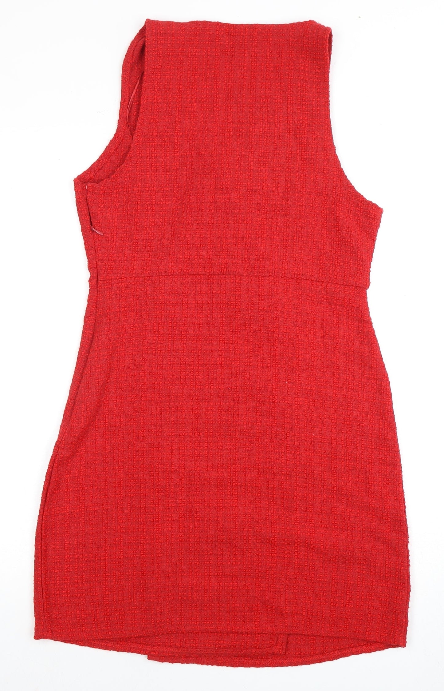 Select Women's Red Short Wrap Dress Size 12