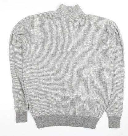 Hart Schaffner Marx XL Grey Full Zip Men's Jumper