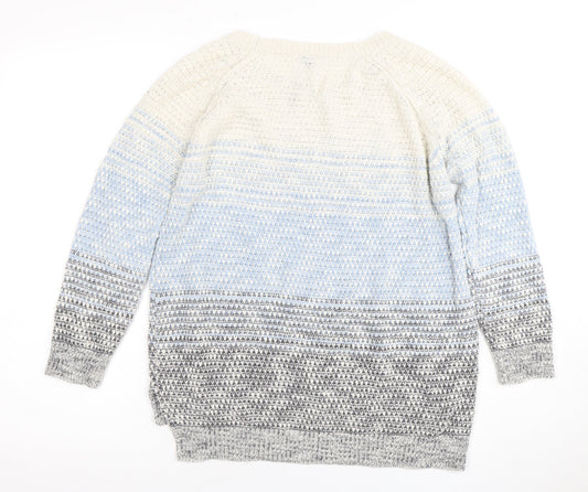 Womens UK Size 10 Warehouse Multicoloured Pullover Jumper