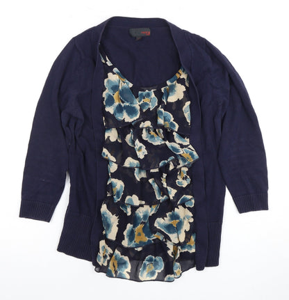 Womens UK Size 8 NEXT Blue Tunic Blouse