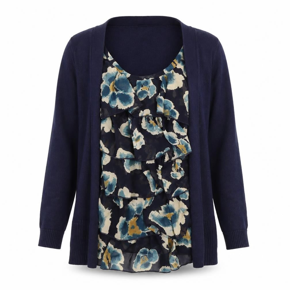 Womens UK Size 8 NEXT Blue Tunic Blouse