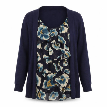 Womens UK Size 8 NEXT Blue Tunic Blouse