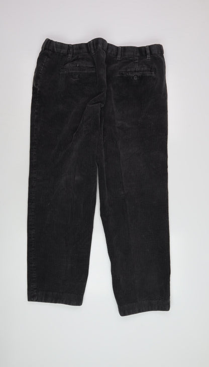 Marks and Spencer Men's Grey Corduroy Trousers 38