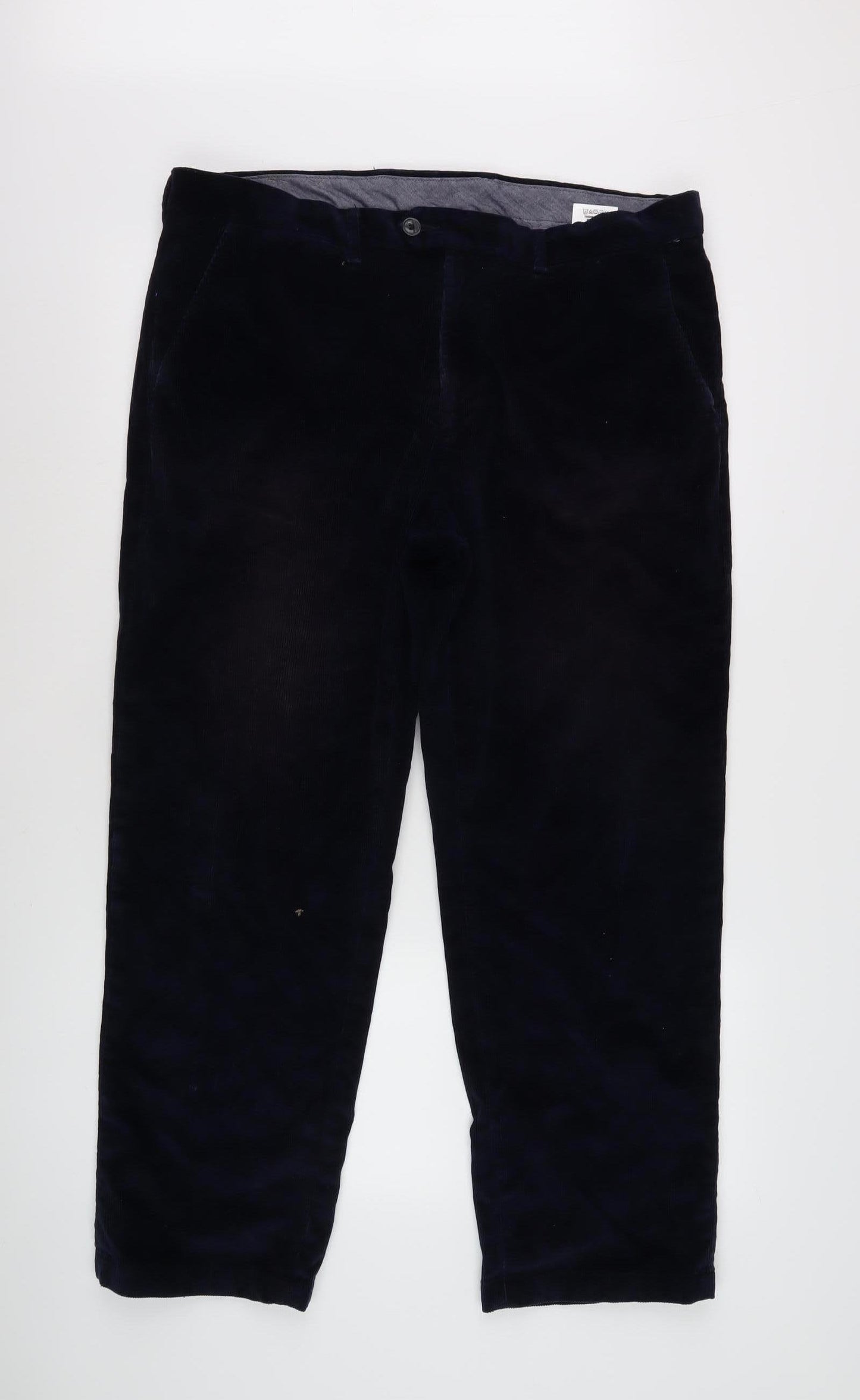 Marks and Spencer Men's Blue Corduroy Trousers 36R