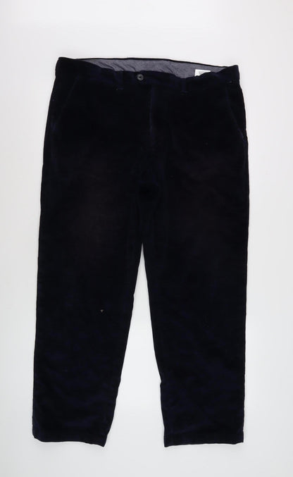 Marks and Spencer Men's Blue Corduroy Trousers 36R