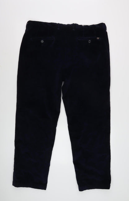 Marks and Spencer Men's Blue Corduroy Trousers 36R