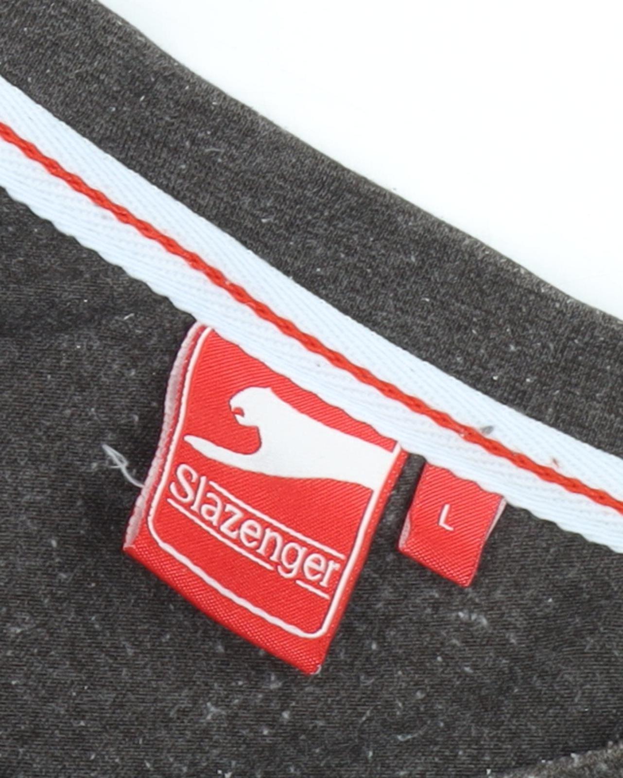 Slazenger Men's L Brown Short Sleeve T-Shirt