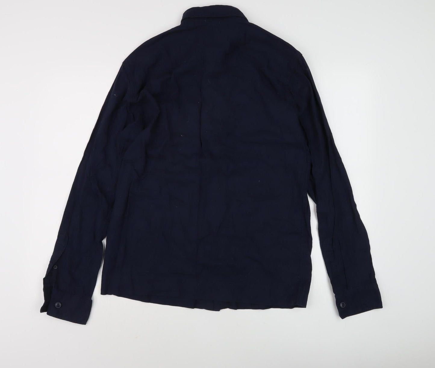 Jack & Jones Men's Blue Medium Casual Button-Up Shirt
