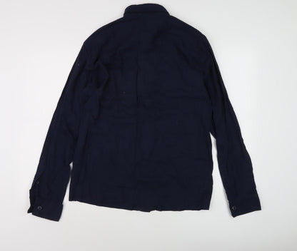 Jack & Jones Men's Blue Medium Casual Button-Up Shirt
