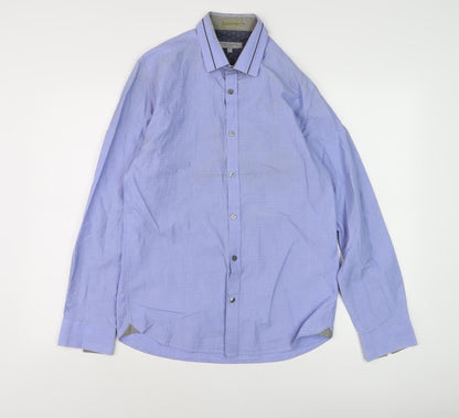Ted Baker Men's Blue Dress Shirt Size 3, Business Casual