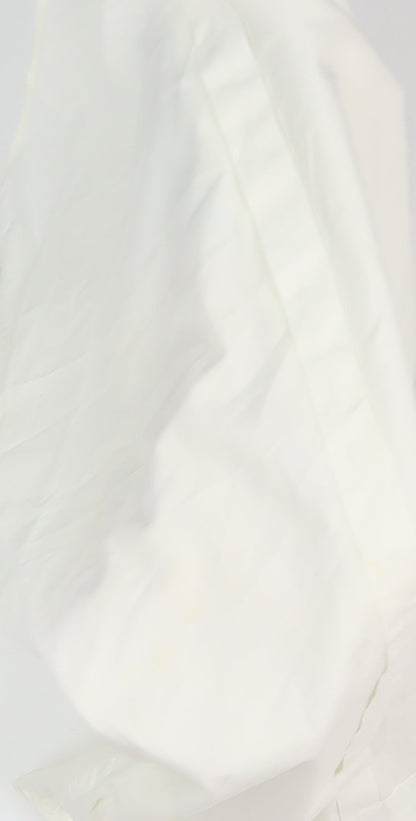 Zara Ivory Slim Fit Dress Shirt for Men, Size M