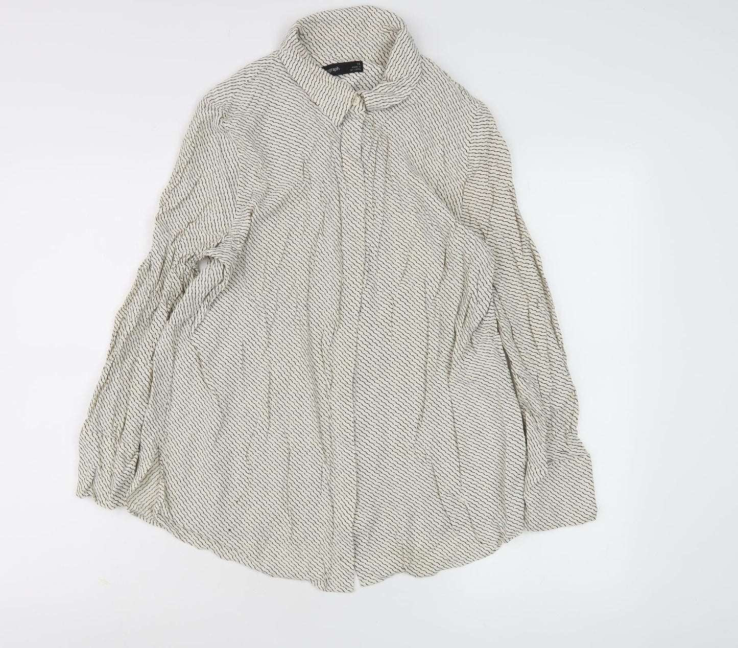 Womens UK Size 14 Marks and Spencer Ivory  Button-Up