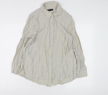 Womens UK Size 14 Marks and Spencer Ivory  Button-Up