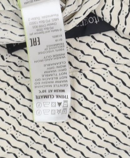 Womens UK Size 14 Marks and Spencer Ivory  Button-Up