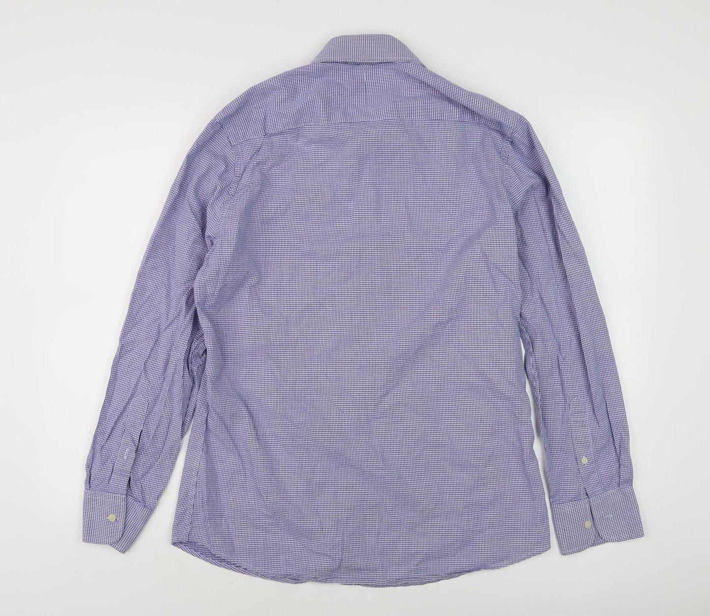 Gianni Feraud Men's Blue Slim Fit Check Shirt 16