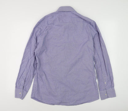 Gianni Feraud Men's Blue Slim Fit Check Shirt 16