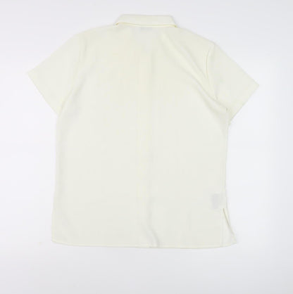 Womens UK Size 12 Marks and Spencer Ivory  Button-Up