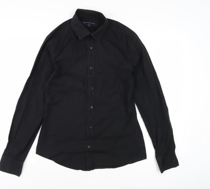 Mens UK Collar Size S French Connection Smart Black  Dress Shirt