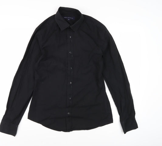 Mens UK Collar Size S French Connection Smart Black  Dress Shirt