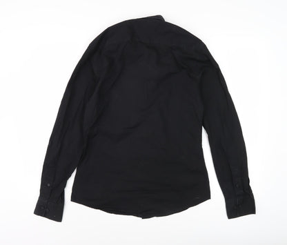 Mens UK Collar Size S French Connection Smart Black  Dress Shirt