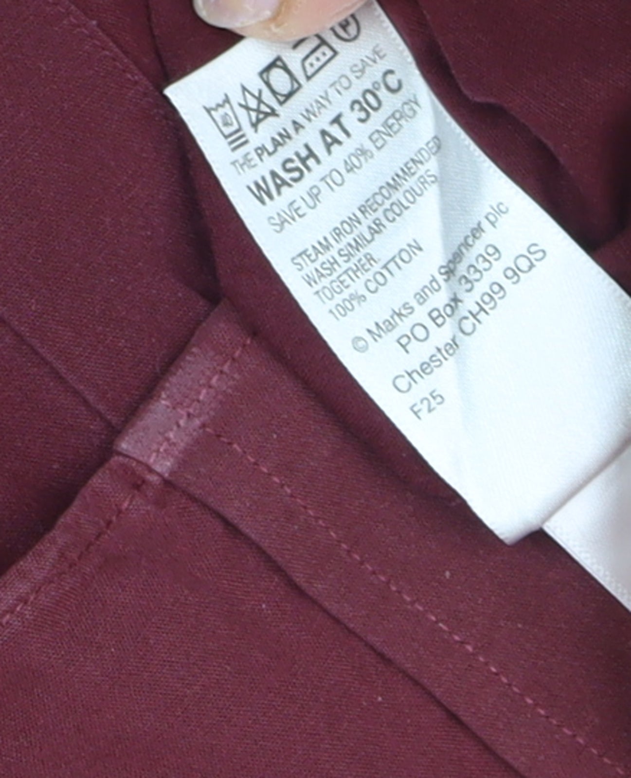 Marks and Spencer Men's Red Short Sleeve Shirt