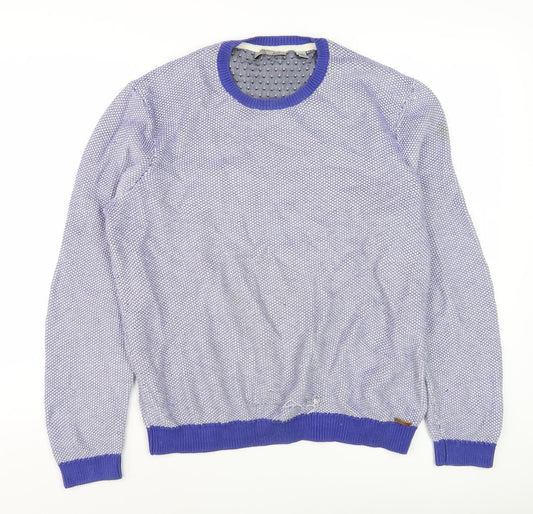 Ted Baker Men's Blue Cotton Pullover Jumper 6XL