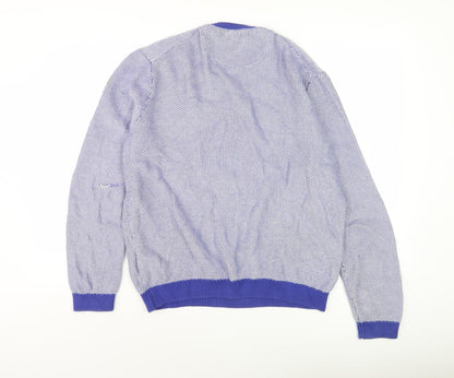 Ted Baker Men's Blue Cotton Pullover Jumper 6XL