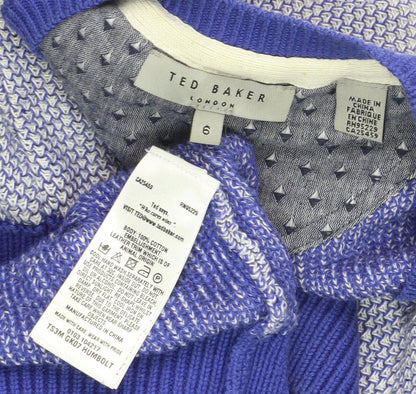 Ted Baker Men's Blue Cotton Pullover Jumper 6XL