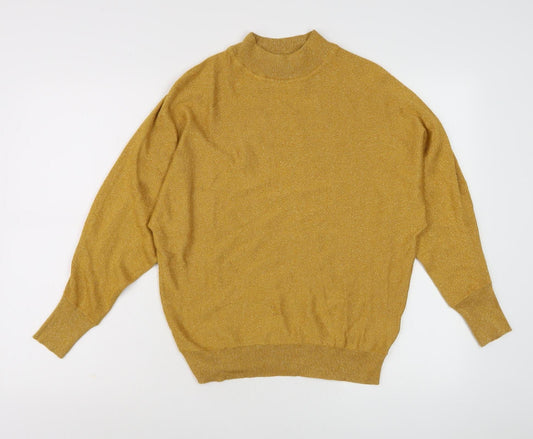 Womens UK Size S Marks and Spencer Gold Pullover Jumper