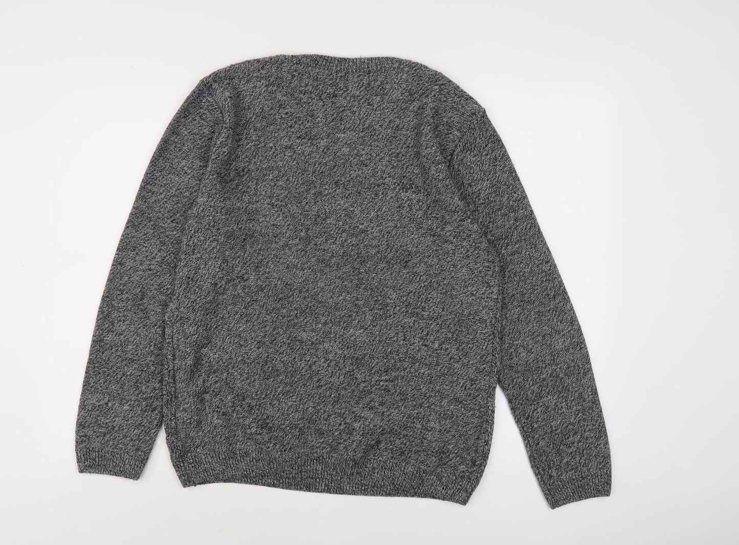 Topman Men's Grey Cable-Knit Pullover Jumper M