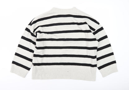 Stradivarius Women's Black Pullover Jumper Size 12