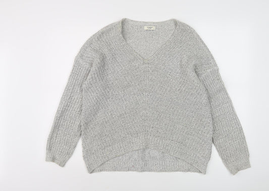 Womens UK Size M Jacqueline de Yong Grey Pullover Jumper