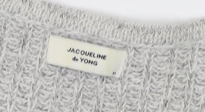 Womens UK Size M Jacqueline de Yong Grey Pullover Jumper