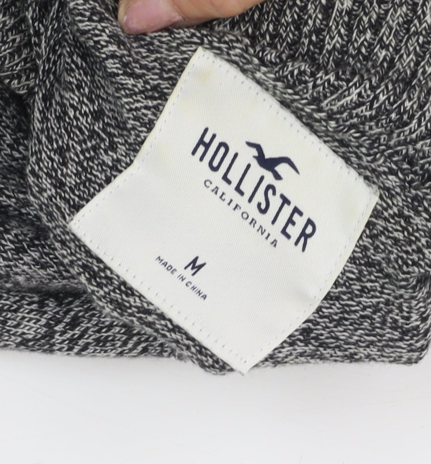 Hollister Men's Grey Roll Neck Pullover Jumper M