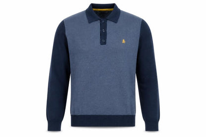 Mens UK Size L Penguin Blue Pullover Jumper