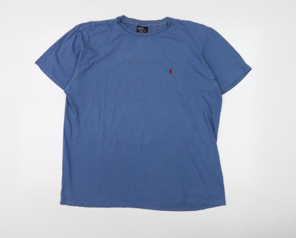 Ralph Lauren Men's Blue Cotton T-Shirt, Medium