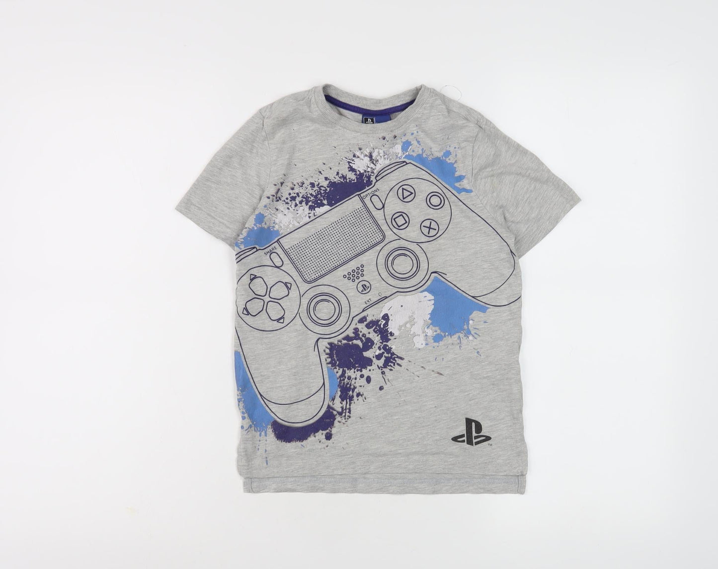 PlayStation Boys Grey Graphic Print T-Shirt XL