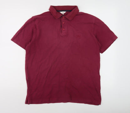 Cotton Traders Men's Red Polo Shirt M