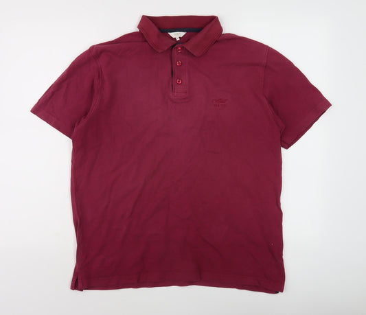 Cotton Traders Men's Red Polo Shirt M