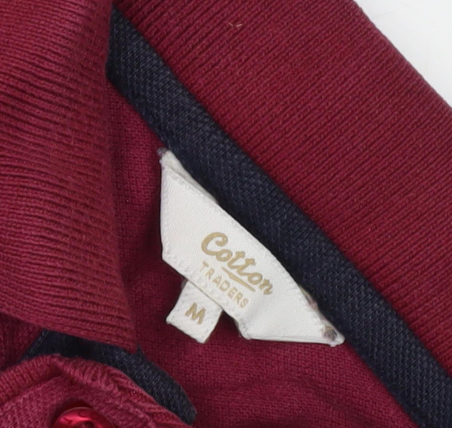 Cotton Traders Men's Red Polo Shirt M