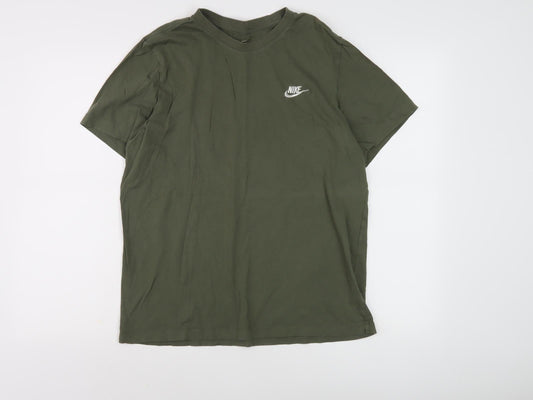 Nike Men's Green Crew Neck T-Shirt L