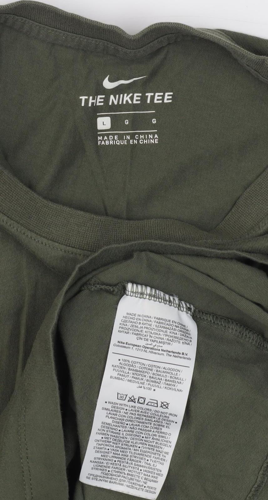 Nike Men's Green Crew Neck T-Shirt L