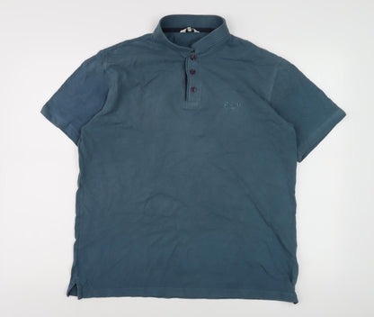 Cotton Traders Men's Blue Polo Shirt Medium