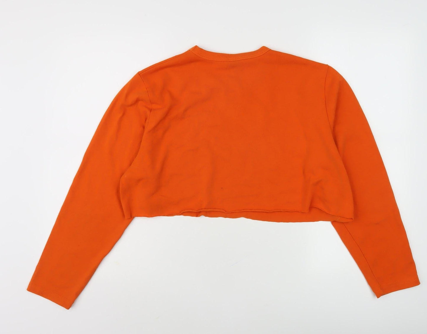 UNK Unisex Adults Orange Cropped T-Shirt, M