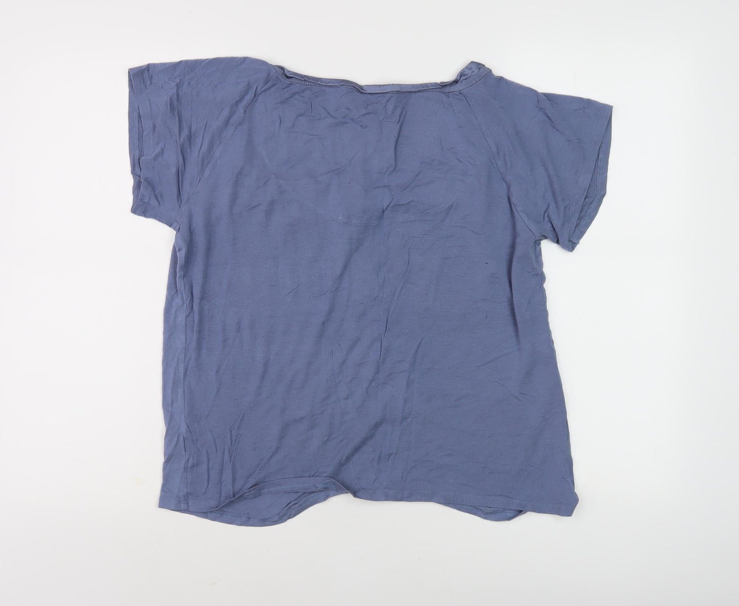 Jasper Conran Women's Blue Short Sleeve Top UK 16