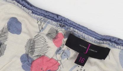 Jasper Conran Women's Blue Short Sleeve Top UK 16